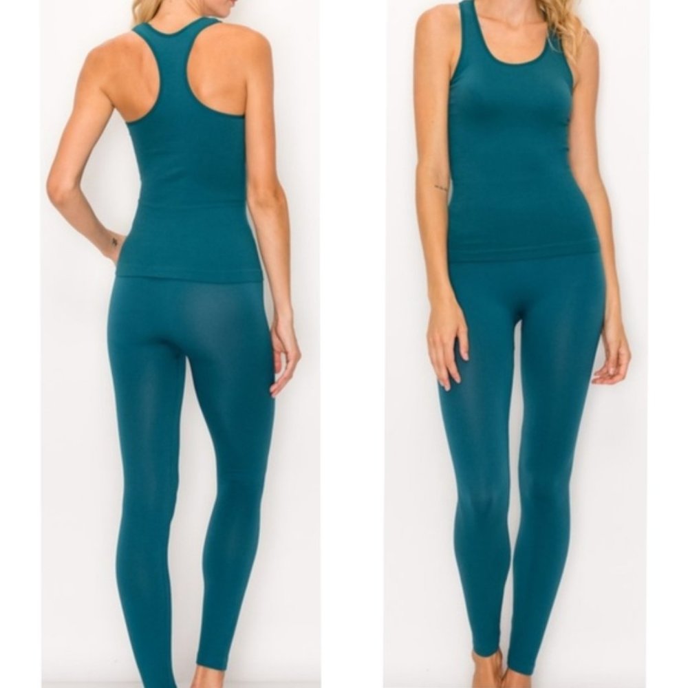 Jade Racerback Tank & Legging Set